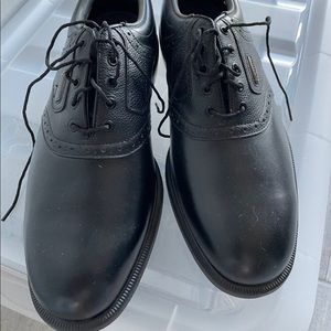 Footjoy Dryjoys Black ECL Leather System Waterproof Optiflex Saddle Shoes Sz 10N